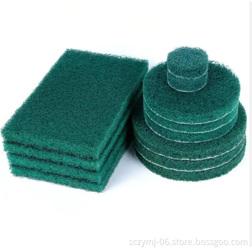 Industrial Scouring Pads for Stainless Steel Polishing: Hot Sale Abrasive Nylon in Round and Square Shapes